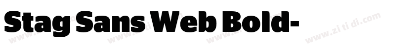 Stag Sans Web Bold字体转换